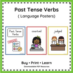 Past Tense Verbs - Posters