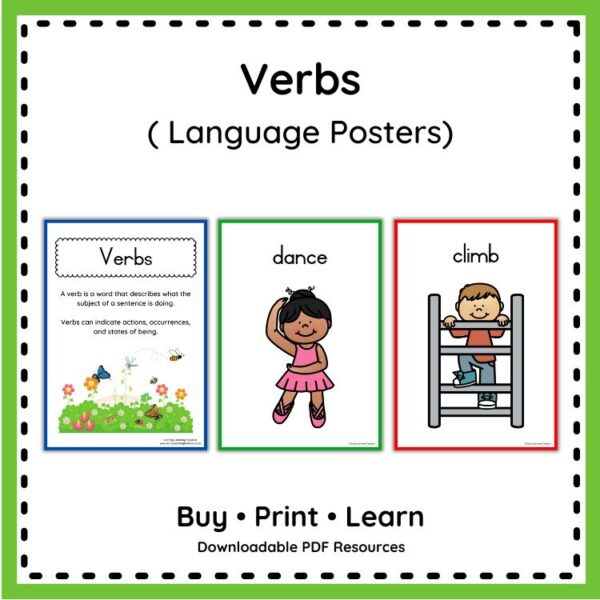 Verbs – Posters – The Early Learning Toolbox